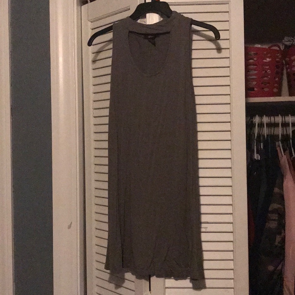 Olive Green, Halter Dress